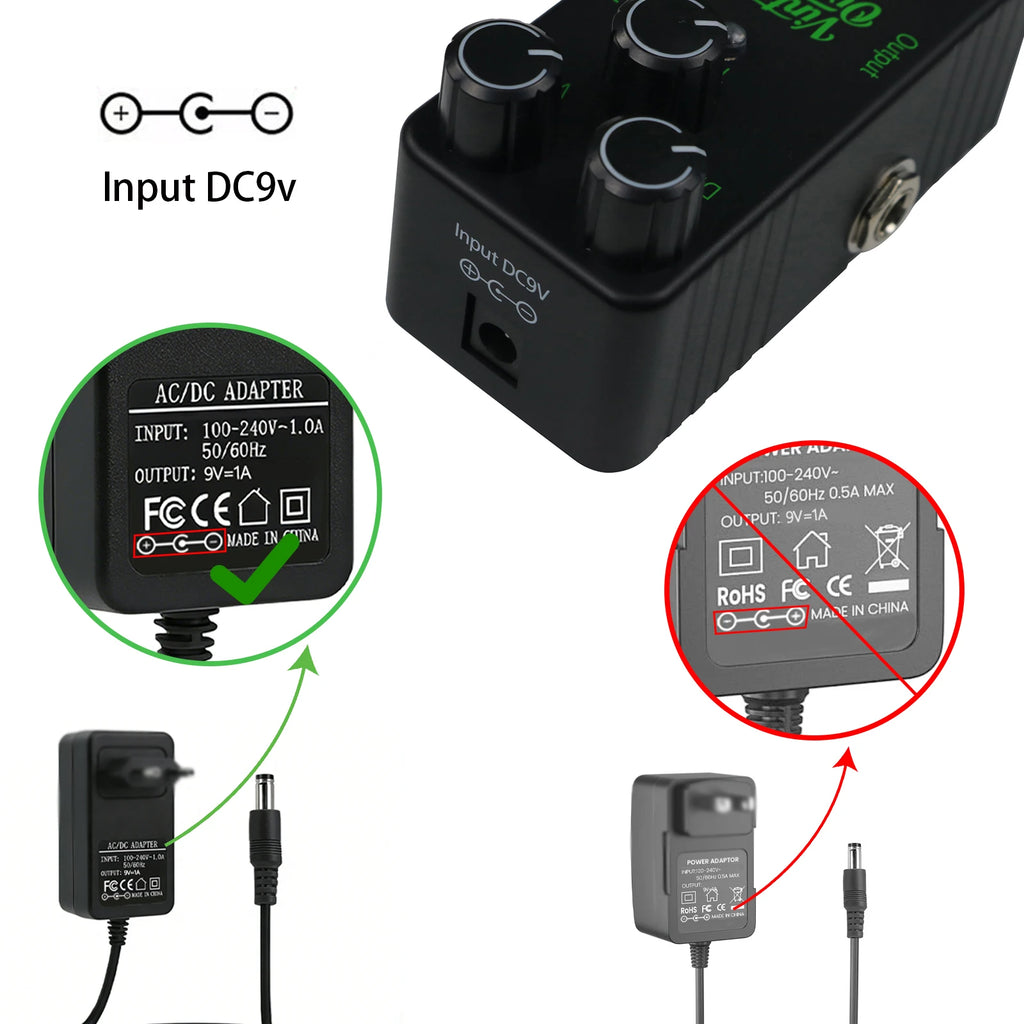 Mini Electric Guitar Effects Pedal – Digital Delay, Crunch Distortion & Classic Chorus