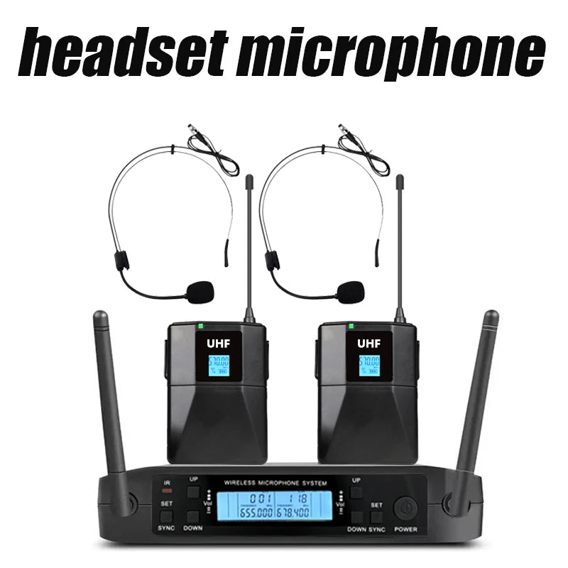 Professional UHF Wireless Microphone – Rechargeable Handheld Microphone for Stage, KTV & Public Speaking