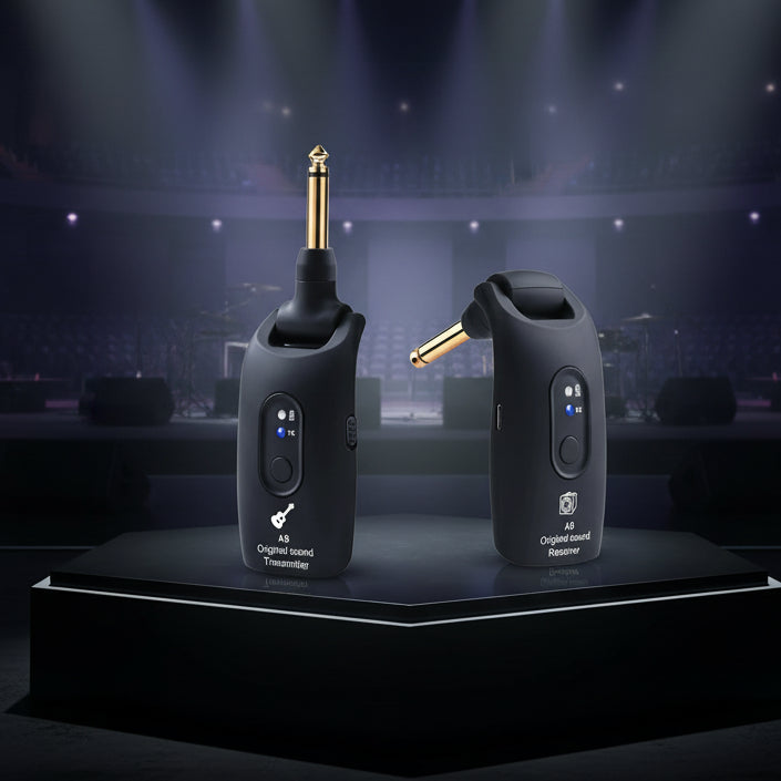 2.4GHz Wireless Guitar System – Universal Electric & Acoustic Guitar Transmitter & Receiver