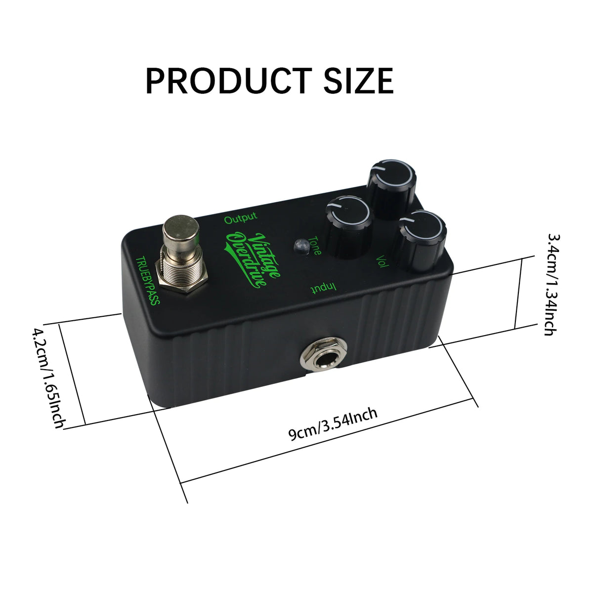 Mini Electric Guitar Effects Pedal – Digital Delay, Crunch Distortion & Classic Chorus