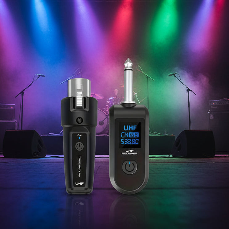 UHF Wireless Microphone System – XLR Transmitter & Receiver