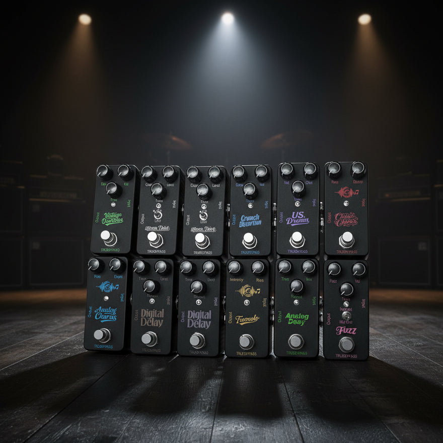 Mini Electric Guitar Effects Pedal – Digital Delay, Crunch Distortion & Classic Chorus