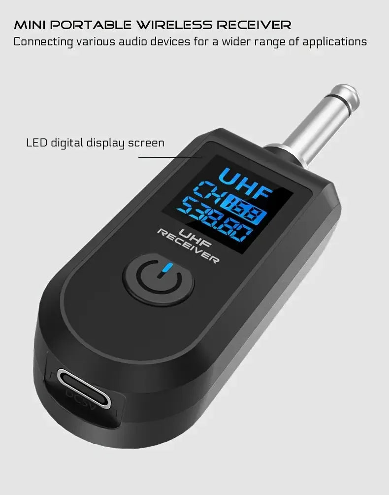 UHF Wireless Microphone System – XLR Transmitter & Receiver