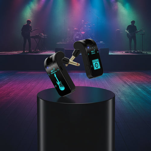 2.4G Wireless Guitar System – Rechargeable Transmitter & Receiver, Low Latency, Plug & Play