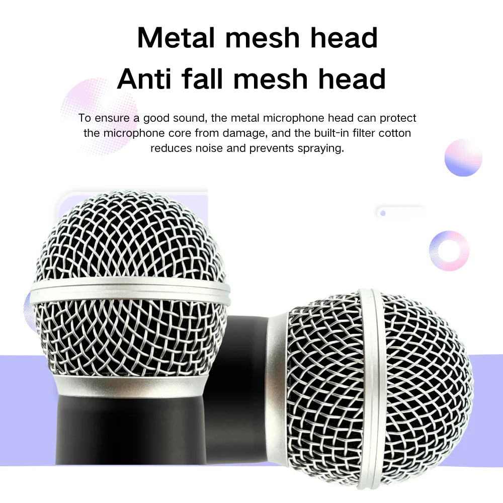 Professional UHF Wireless Microphone – Rechargeable Handheld Microphone for Stage, KTV & Public Speaking
